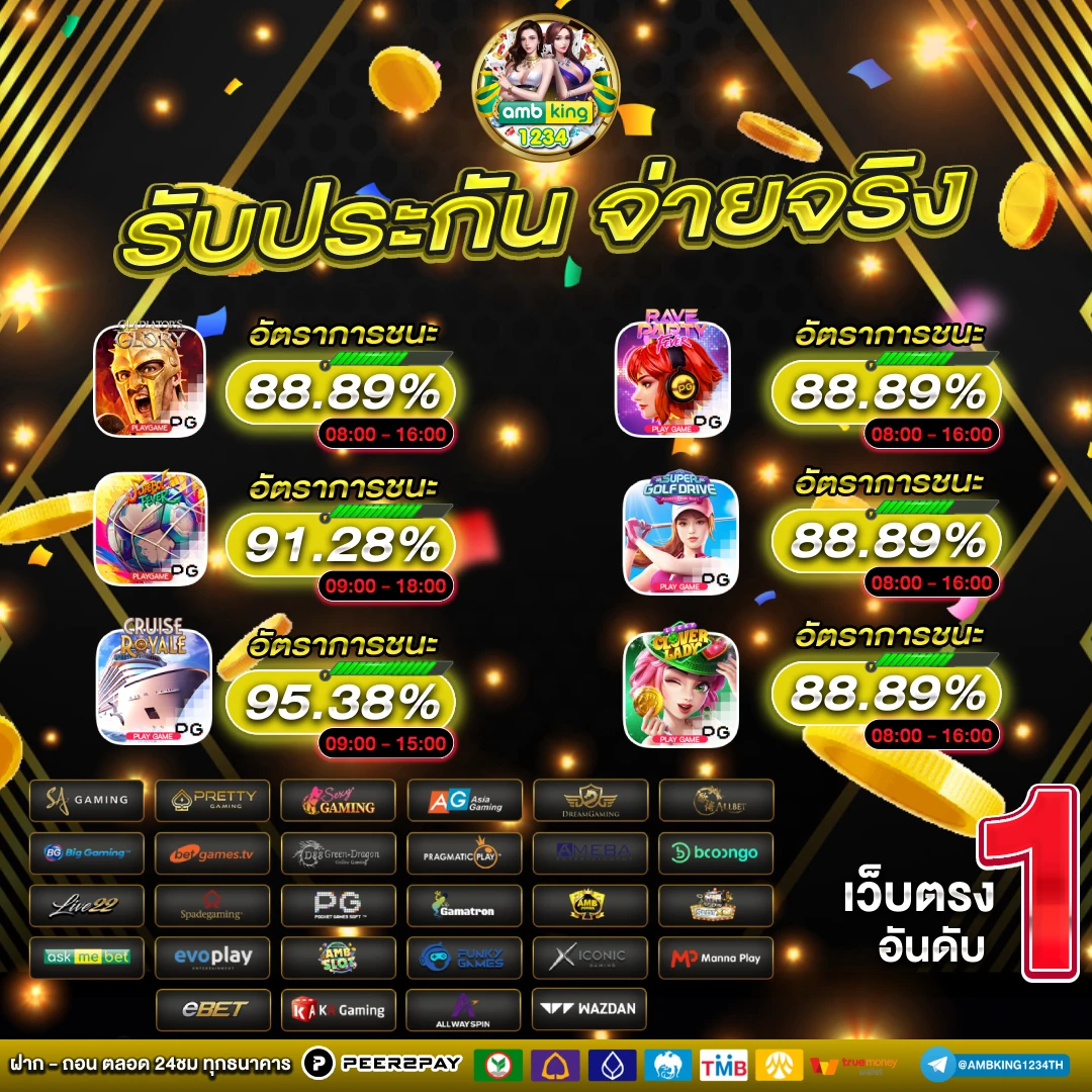 รวมเว็บตรงไม่ผ่านเอเย่นต์ - แบนเนอร์โปรโมชั่น