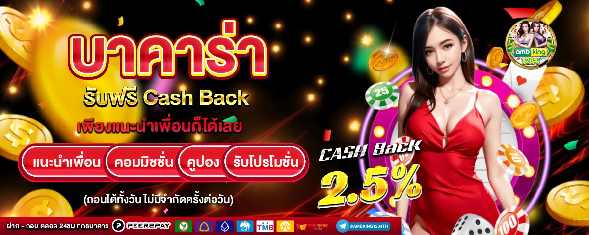 เว็บบาคาร่า รับวอลเลท - แบนเนอร์โปรโมชั่น